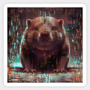 Wombat Matrix Sticker